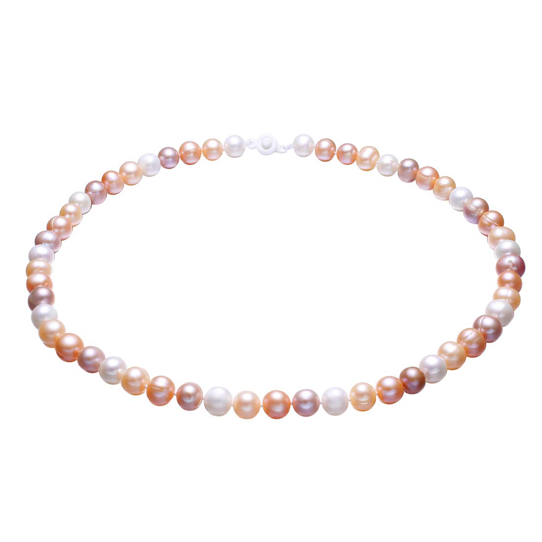 Caimeytie Women's Multicolored Freshwater Pearls Necklace Pearl Size 8-9mm Valentines Gifts for Your Love — image 1