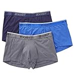 2(X)IST mens Cotton Stretch No Show 3-pack trunks