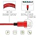 iPhone Charger Lightning Cable, Anlyso 2Pack 10 FT Nylon Braided 8 Pin Lightning to USB Charging Cable Cord for iPhone 7 7 Plus 6 6 Plus 6s 6s Plus iPad iPod ( Red and Black Gray)