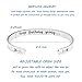 Bracelets Inspirational Gifts for Women, Inspirational Bracelet Cuff Bangle Mantra Quote Keep Going Stainless Steel Engraved Motivational Friend, Encouragement Jewelry for Teen Girls Kids Men