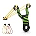 FREEHAWK High Velocity Hunting Slingshot, Hunting Slingshot with 2Pcs Rubber Bands and Premium Grip Slingshot for Adult Leisure Outdoor Hunting Competition of Fowling and Fishing Sling Shot (Green)