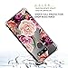 Osophter for LG G8 ThinQ Flower Case,LG G8 ThinQ Case Floral for Girls Women Shock-Absorption Flexible TPU Rubber Soft Silicone for LG G8 ThinQ(Purple Flower)