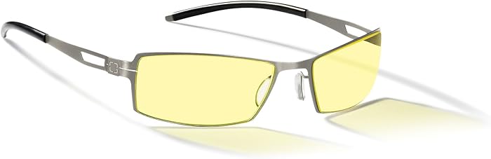 GUNNAR Gaming and Computer Eyewear/Sheadog, Amber Tint - Patented Lens, Reduce Digital Eye Strain, Block 65% of Harmful Blue Light