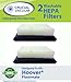2 Washable & Reusable HEPA Filters for Hoover Floormate Vacuums; Compare to Hoover Part Nos. 40112050, 59177051; Designed & Engineered by Think Crucial