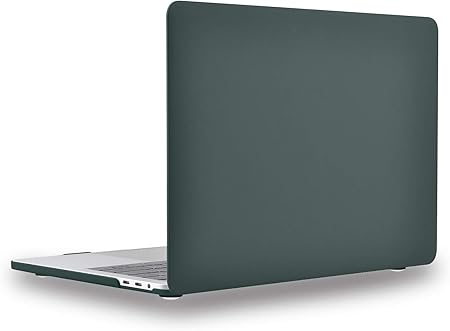 Amazon Com Ueswill Matte Hard Case Compatible With 16 19 Macbook Pro 13 Inch 2 4 Thunderbolt 3 Ports Usb C With Without Touch Bar Model 159 A19 A1706 A1708 Midnight Green Computers Accessories