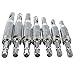 Ginode Door Drill Bit Set with 5inch Automatic Center Punch 7Pcs Door Self-Centering Hinge Drill Bit 5/64