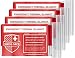 Swiss Safe Emergency Mylar Thermal Blankets (4-Pack) + Bonus Signature Gold Foil Space Blanket: Designed for NASA, Outdoors, Hiking, Survival, Marathons or First Aid