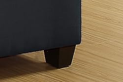 Poundex Sofas, Slate Black