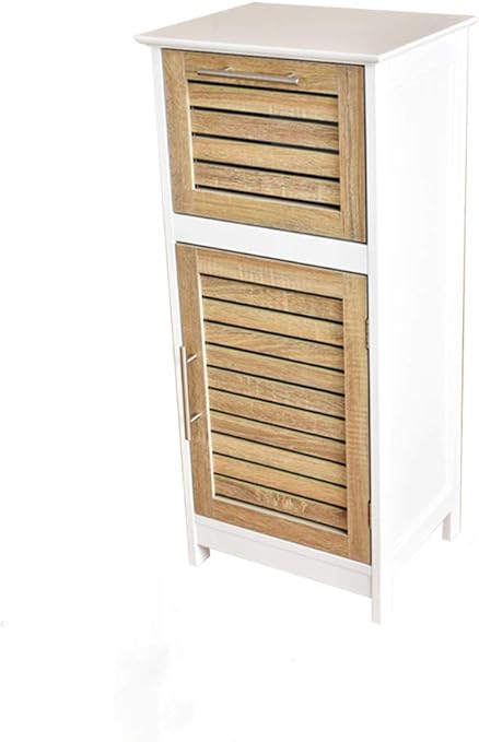 Bm 4011 Free Standing Bathroom Cabinet Storage Cabinet Mdf 36 X 30 X 83 Cm White Wood Grain Bathroom Kitchen Hallway 1 Door 1 Shelf 1 Drawer Amazon Co Uk Kitchen Home