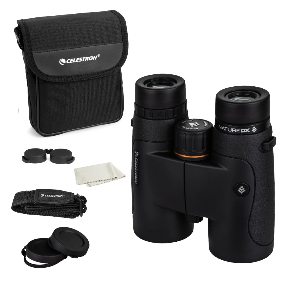 Celestron 72322 Nature DX 8x42 Outdoor and Birding Binoculars, Fully Multi-Coated with BaK-4 Prisms, Rubber Armoured, Fog & Waterproof