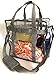Planet Made Family Heavy-Duty Clear Stadium Bag- Stadium Approved 12 x 12 x 6- Quality Built w/Bottom Support Straps & Removable Shoulder Strap