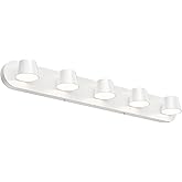 URSOLA 5 Light Bathroom Vanity Light LED White Wall Light Fixtures Up and Down Rotatable Dimmable 34 inch Bathroom Lighting