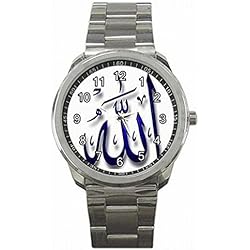 Daguys custom Allah Muslim God Islam Muhammad Custom Sports Watch Wrist Watch unisex watch