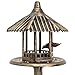 Best Choice Products Standing Pedestal Bird Feeder, Outdoor Décor for Garden, Patio, Backyard w/Gazebo Top, Bird, Antique Bronze