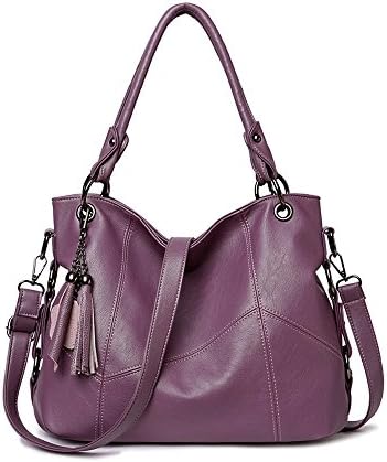 Large Capacity Purses and Handbags for Women Ladies Shoulder Bag Top Handle Satchel Tote Purse with Tassel