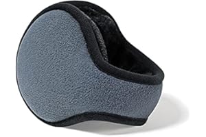 MOCOFO Classic Fleece Ear Muffs - Collapsible Behind-The-Head Winter Ear Warmers for Women and Men