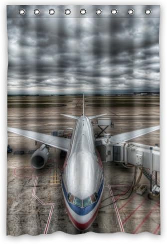 Personalized cool airplane design,classic airplanes art Bathroom Waterproof Polyester Fabric Shower Curtain 48" x 72"