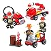 Building Blocks Set, Newisland Fire Building Bricks Toys for Kids, over 300 Pieces, 2 Combined Modes with Truck and More