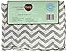 American Baby Company 100% Natural Cotton Percale Fitted Portable/Mini Crib Sheet, Grey Zigzag, Soft Breathable, for Boys and Girls, Zigzag Grey , 24x38 Inch (Pack of 1)