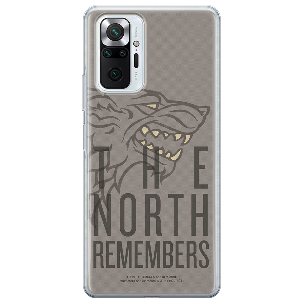ERT GROUP mobile phone case for Xiaomi REDMI NOTE 10 PRO original and officially Licensed Game of Thrones pattern 013 optimally adapted to the shape of the mobile phone, case made of TPU