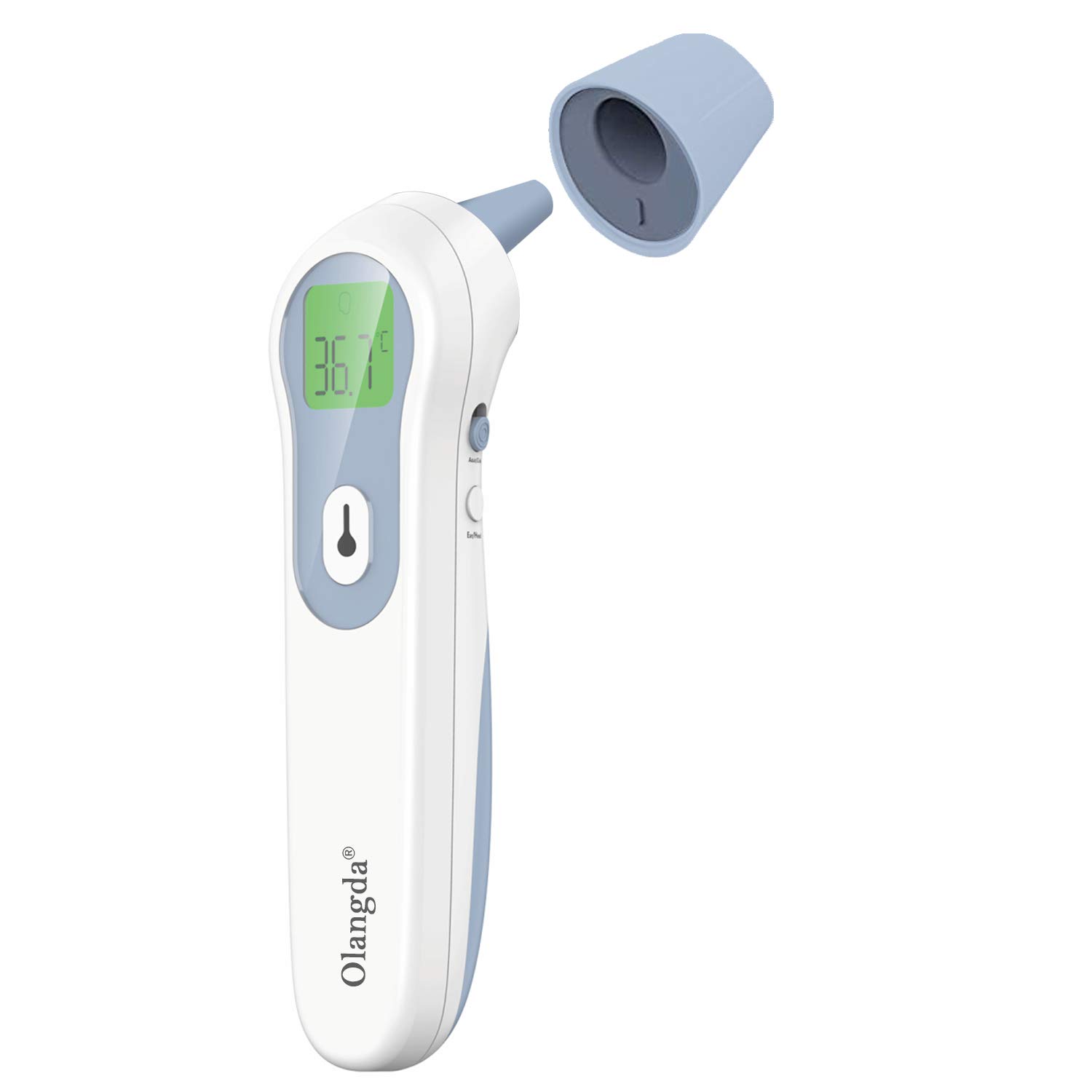 Olangda Ear and Forehead Thermometer, Non Contact Forehead Digital Infrared Thermometer with Instant Accurate Reading: Industrial & Scientific