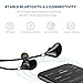 Bluetooth Headphones, DolTech Wireless 4.1 Earbuds Noise Cancelling Running Gym Stereo Headsets IPX4 Sweatproof Built-in Mic Earphones for IOS Android Windows Cell Phone iPad Taptop (816 Black)