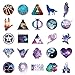 Vinyl Stickers for Hydro Flask[100 pcs],Galaxy Stickers for Kids Car Bicycle Luggage Decal Graffiti Patches Skateboard Waterproof Stickers for Water Bottle - No-Duplicate Sticker Pack