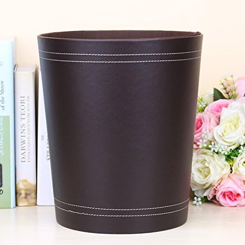 Fashion creative household trash/ leather trash can/Office trash bin-G