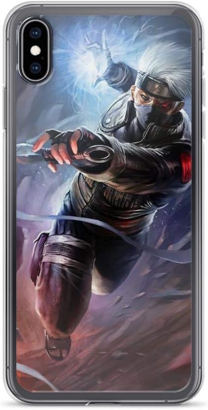 TEEMT Compatible with iPhone X/XS Pure Clear Case Cases Cover Kakashi Naruto Ninja Manga Anime