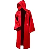 Maklulu Men Tunic Hooded Robe Cloak Knight Fancy Cool Cosplay Costume Halloween Costume Tunic Hoodies Robe Cosplay Capes