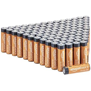 AmazonBasics AA 1.5 Volt Performance Alkaline Batteries - Pack of 100 (Packaging may vary)