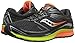 Saucony Men's Guide 9 Running Shoe, Midnight/Citron/Orange, 10 M US