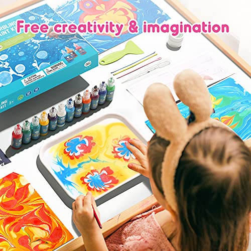 Jar Melo Marbling Paint Kit Arts and Crafts for Kids Boys Girls; Water