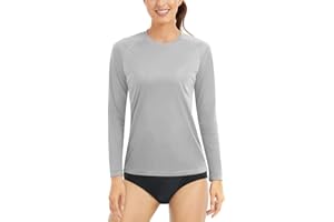 Boladeci Women's Sun Shirts UPF 50+ UV Protection Rash Guard Long Sleeve Quick Dry Lightweight Workout Swim Top Tee Shirts