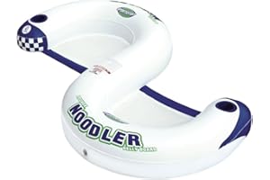 Sportsstuff Noodler 1 Inflatable Floating Lounge Chair with Cup Holder, Red & White