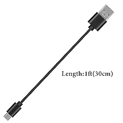 Geekria USB Headphones, Earbuds Short Charger Cable
