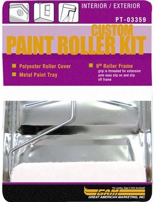 Gam Paint Brushes PT03359 3-Piece Paint Roller Kit