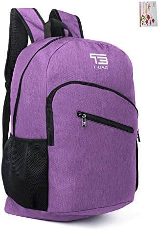 SOMISS 15/25/30/35L Water Resistant Lightweight Packable Foldable Daypack Backpack (35L, LIGHT PURPLE)