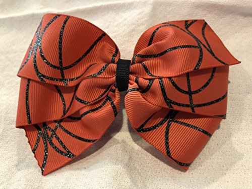 Basketball Hair Bow, Basketball Hair Accessories, Basketball Hair Clip