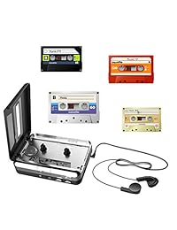 2019   Conversor de cassette a mp3, reproductor de cassette USB a convertidor de mp3 para PC, portátil, Mac con auriculares