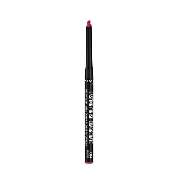 RIMMEL LASTING FINISH EXAGGERATE AUTOMATIC LIP LINER – RICH, SMOOTH FORMULA, LONG LASTING – 64 OBSESSION, .01OZ