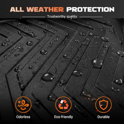 Car Floor Mat Fits For Jetour G700 2025-2026 TPE 6Seats All Weather Protector Single Layer Car Foot Mats Waterproof Anti-Dirty Rubber Mat G700 Interior Accessories(Jetour G700 6 Seats)