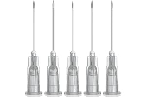 GODCREAT 100 Pack 27Ga 1 Inch Disposable with Cap for Lab Supplies, Pet, Poultry, and Industrial Accessories 25mm