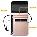 Fintie Passport Holder Neck Pouch [RFID Blocking] Premium PU Leather Travel Wallet, Rose Gold