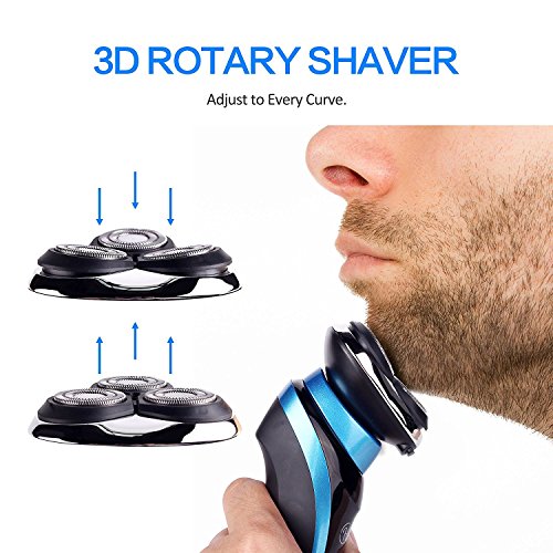 image for Hatteker 2 in 1 Electric Razor for Men Rotary Shaver Waterproof Nose H