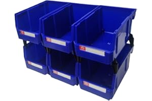 Pe&Hui Storage Organizer Bins,Wall Mount Storage Parts Rack,Stackable Shop Tool Bins for store Screws,Small Parts,Office Supp