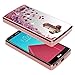 LG G4 Case with [Tempered Glass Screen Protector], NageBee Quicksand Waterfall Liquid Floating Glitter Flowing Sparkle Bling Luxury Clear Soft TPU Case for LG G4 (Rose Gold)