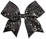 Sequin Performance Hair Bow Seq Black