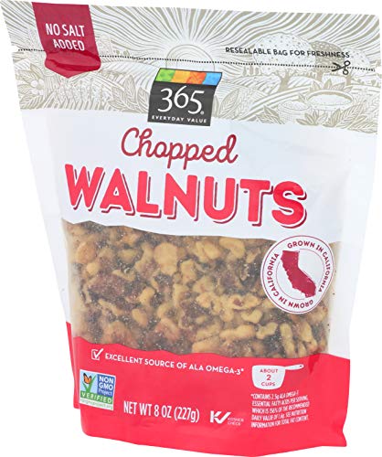 365 BY WHOLE FOODS MARKET, CHOPPED WALNUTS, 8 OUNCE