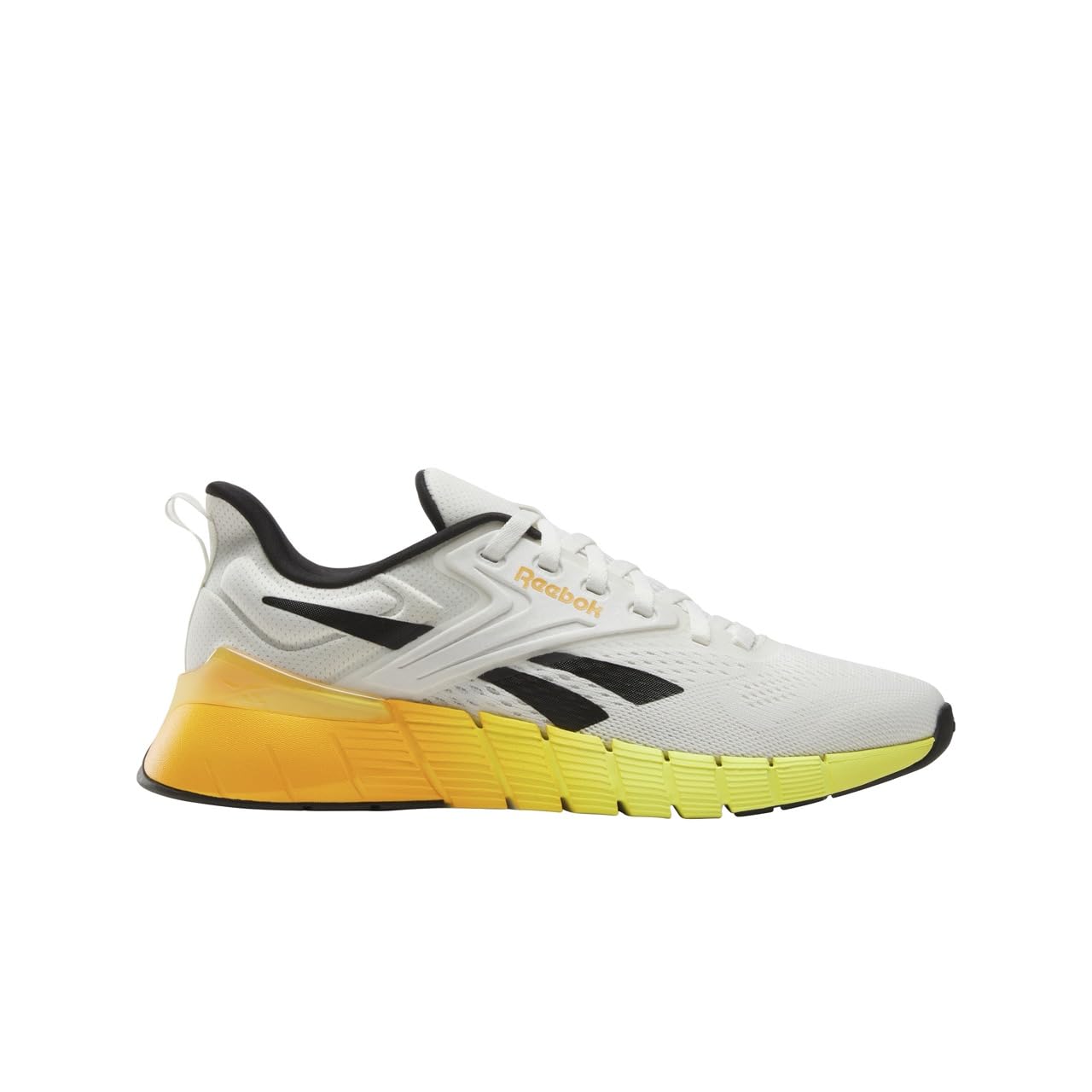Reebok Men's Nano Gym Sneaker, Chalk/Black/Electric Amber, 7 Image